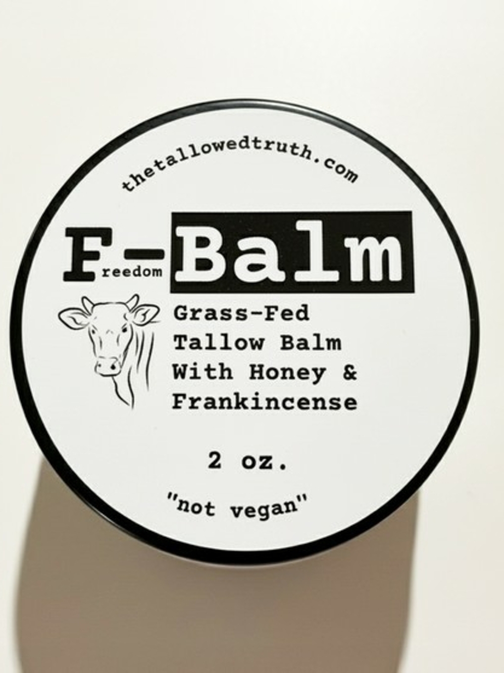 F-Balm (3x)Grass-Fed Tallow Balm with Honey & Frankincense — White